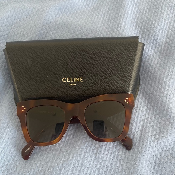 Celine Cat-Eye 50mm Tortoise Sunglasses - Picture 2 of 13